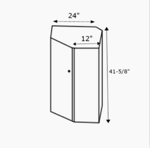 Upper Cross Cabinet 42" Height
